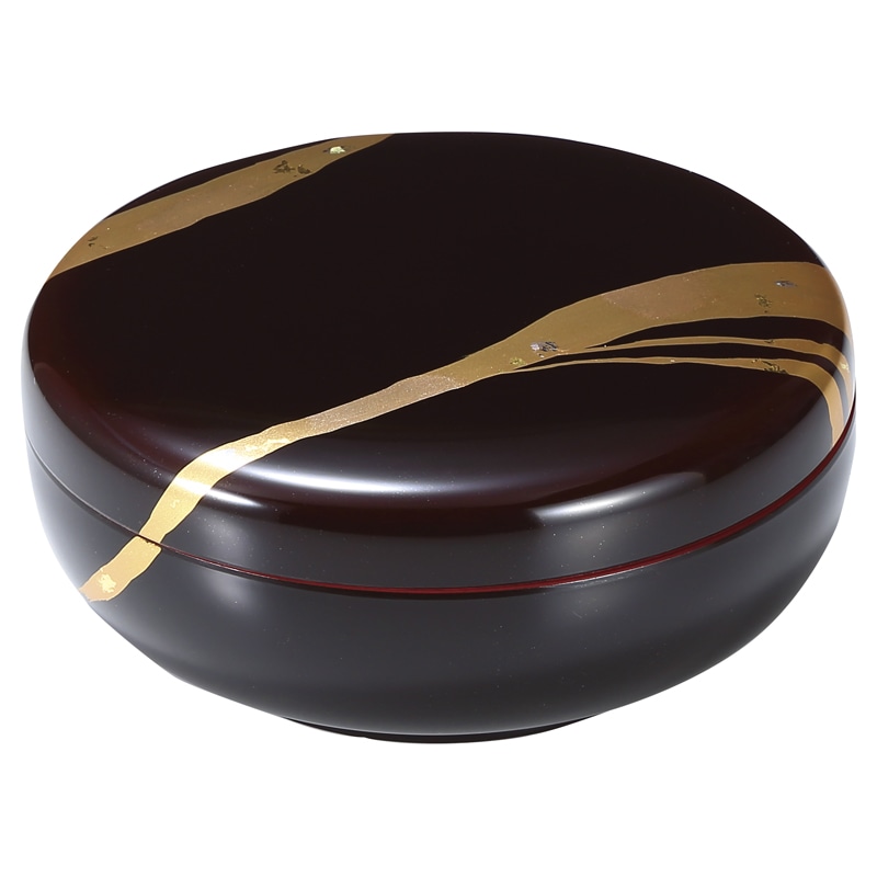 純金箔工芸 溜塗 金彩 夏目菓子器 ／菓子椀 食器 キッチン用品 ギフト プレゼント プチギフト 祝い お年賀 御年賀 2026 送料無料 人気 年始挨拶 バレンタイン チョコ 以外 子供 友達