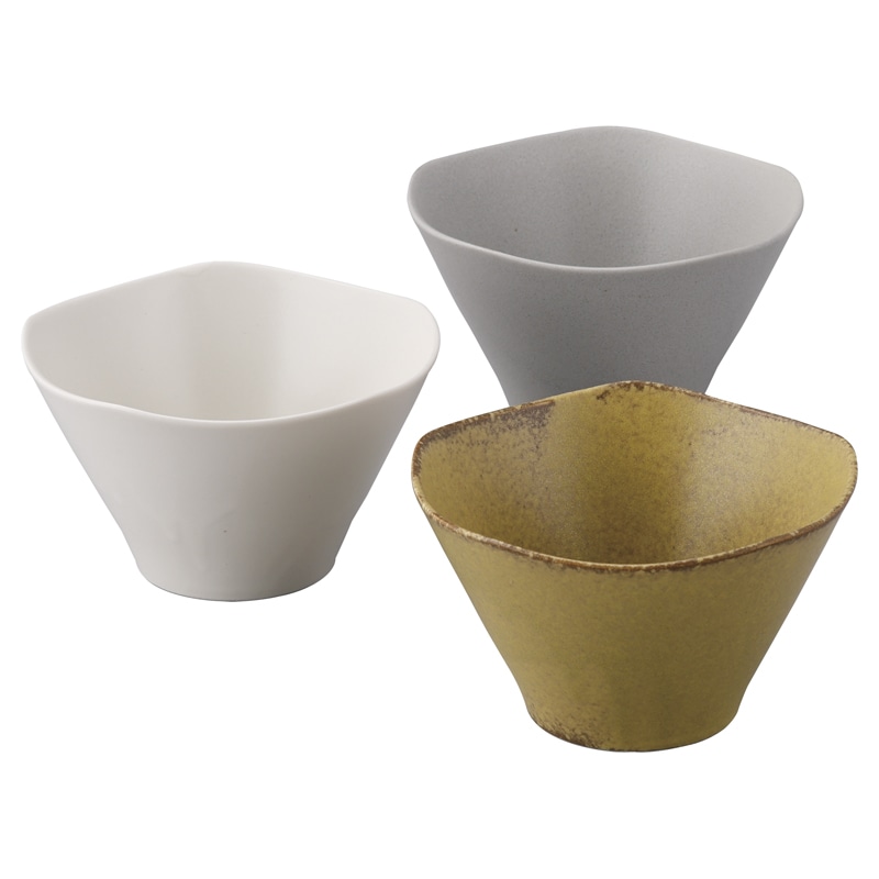 和の美 波型ボウル3個組 ／スープボウル・カップ 食器 キッチン用品 ギフト プレゼント プチギフト 祝い お年賀 御年賀 2026 送料無料 人気 年始挨拶 バレンタイン チョコ 以外 子供 友達