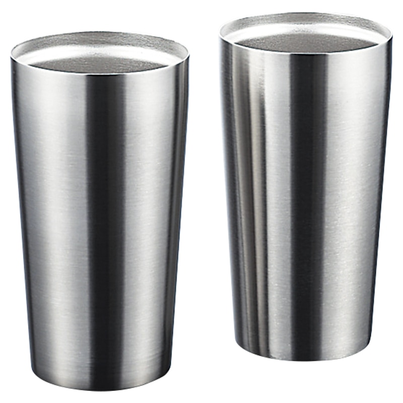 粋 真空Wステンタンブラー(450ml)ペアセット ／タンブラー 食器 キッチン用品 ギフト プレゼント プチギフト 祝い お年賀 御年賀 2026 送料無料 人気 年始挨拶 バレンタイン チョコ 以外 子供 友達