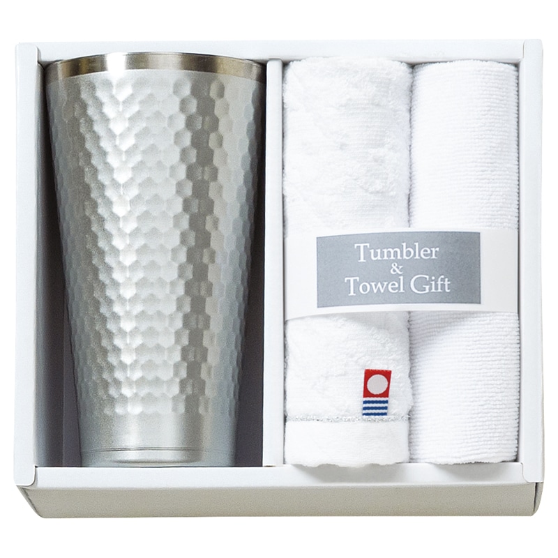 タンブラー&今治産タオル&マイクロファイバークロスセット ／タンブラー 食器 キッチン用品 ギフト プレゼント プチギフト 祝い お年賀 御年賀 2026 送料無料 人気 年始挨拶 バレンタイン チョコ 以外 子供 友達