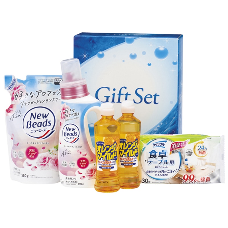 花香るランドリー&キッチンセット /洗濯用洗剤 洗剤・柔軟剤・クリーナー 日用消耗品 日用品・ヘルスケア ギフト プレゼント プチギフト 祝い お年賀 御年賀 2026 送料無料 人気 年始挨拶 バレンタイン プレゼント