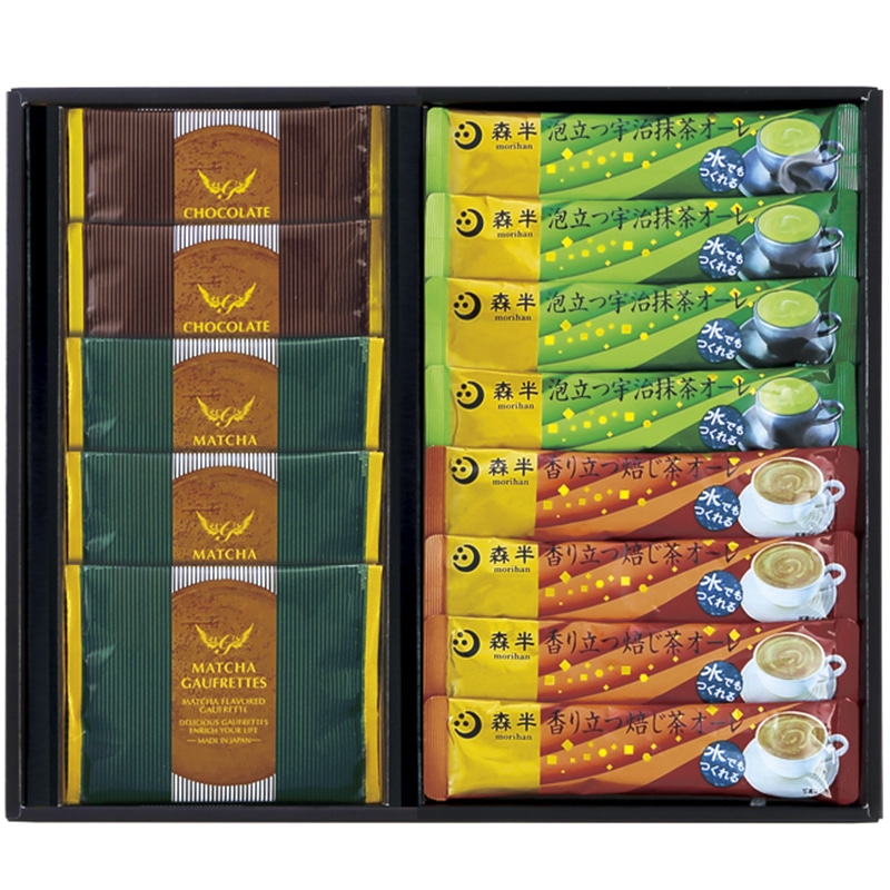 宇治抹茶香るオーレとゴーフレット ／インスタントコーヒー コーヒー 水・ソフトドリンク 飲料 ギフト プレゼント プチギフト 祝い お年賀 御年賀 2026 送料無料 人気 年始挨拶 バレンタイン プレゼント