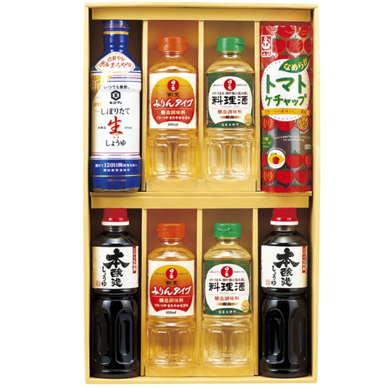 キッコーマン&調味料バラエティセット ／セット・詰め合わせ 調味料 食品 ギフト プレゼント プチギフト 祝い お年賀 御年賀 2026 送料無料 人気 年始挨拶 バレンタイン チョコ 以外 子供 友達