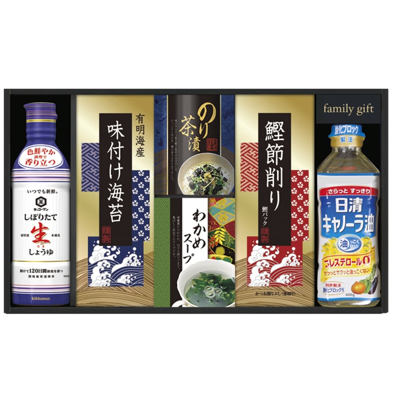 キッコーマン生しょうゆ&和食詰合せ ／セット・詰め合わせ 調味料 食品 ギフト プレゼント プチギフト 祝い お年賀 御年賀 2026 送料無料 人気 年始挨拶 バレンタイン チョコ 以外 子供 友達