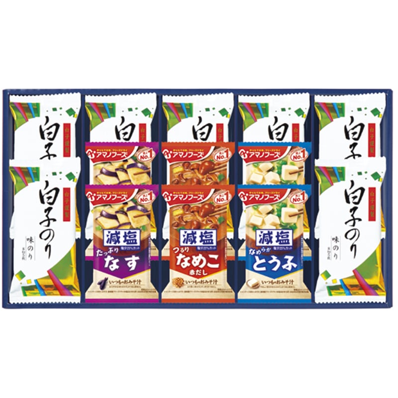 味之庵 アマノフーズ&白子のり ／みそ汁 和風惣菜 惣菜・レトルト 食品 ギフト プレゼント プチギフト 祝い お年賀 御年賀 2026 送料無料 人気 年始挨拶 バレンタイン チョコ 以外 子供 友達