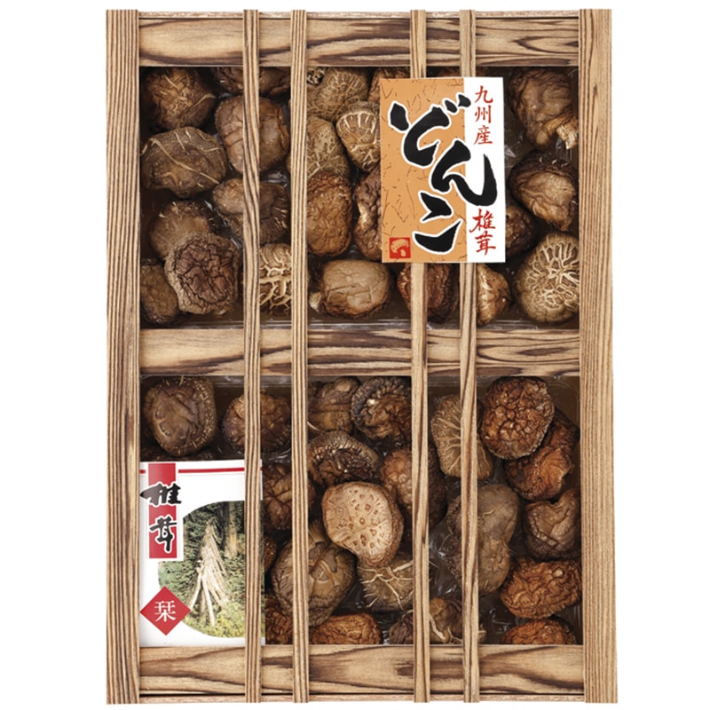 九州産原木どんこ椎茸(木箱入) /干ししいたけ 乾物 食品 ギフト プレゼント プチギフト 祝い お年賀 御年賀 2026 送料無料 人気 年始挨拶 バレンタイン チョコ 以外 子供 友達