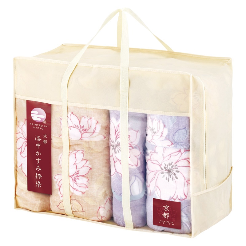 京都 洛中かすみ捺染 肌布団2P&敷パッド2P  ／掛け布団 寝具 住まい・家具 ギフト プレゼント プチギフト 祝い バレンタイン チョコ 以外 子供 友達 ホワイトデー お返し 人気 カード