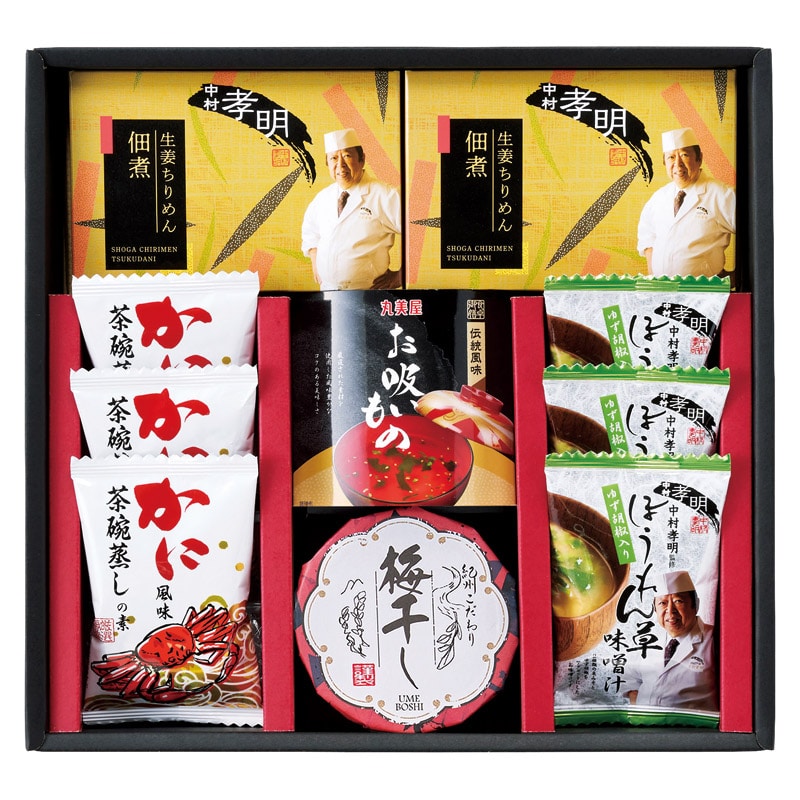 中村孝明監修 生姜ちりめん佃煮&バラエティセット  ／佃煮 和風惣菜 惣菜・レトルト 食品 ギフト プレゼント プチギフト 祝い バレンタイン チョコ 以外 子供 友達 ホワイトデー お返し 人気 カード