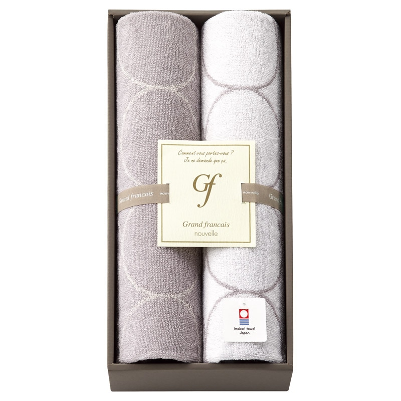 グランフランセヌーベル 今治タオル フェイスタオル2P  ／タオル 日用品・ヘルスケア ギフト プレゼント プチギフト 祝い バレンタイン チョコ 以外 子供 友達 ホワイトデー お返し 人気 カード