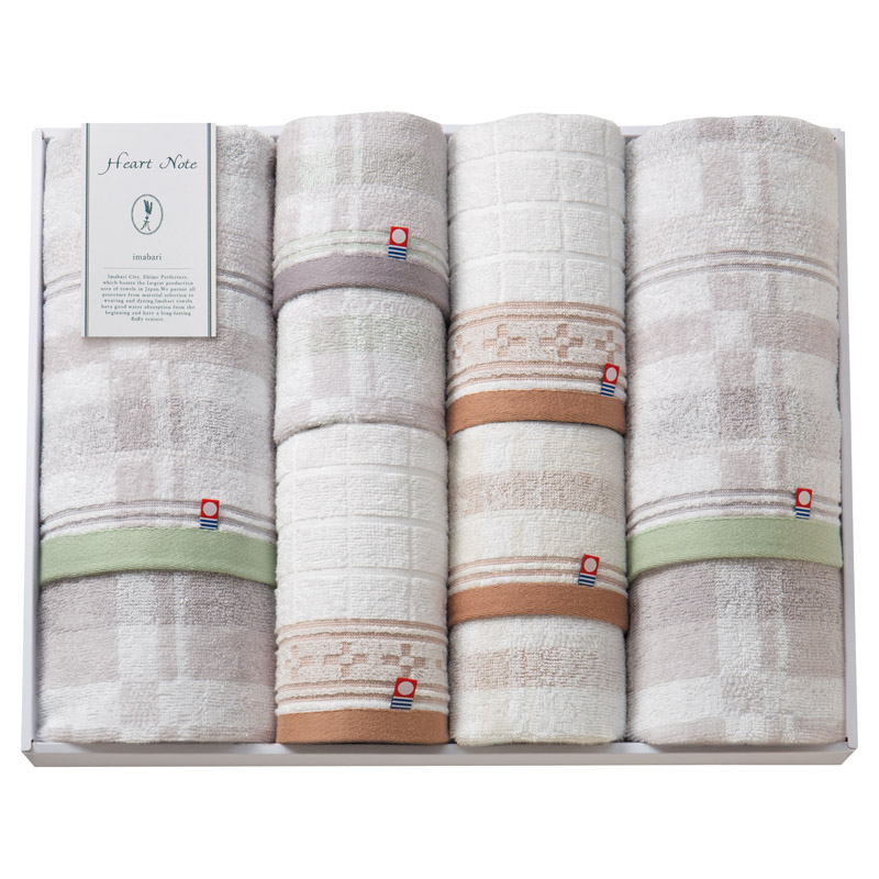 今治タオル Heart Note タオルセット  ／タオル 日用品・ヘルスケア ホワイトデー お返し 人気 プチ 卒業 入学 記念品 プレゼント お祝 2026 送料無料 ギフト プレゼント