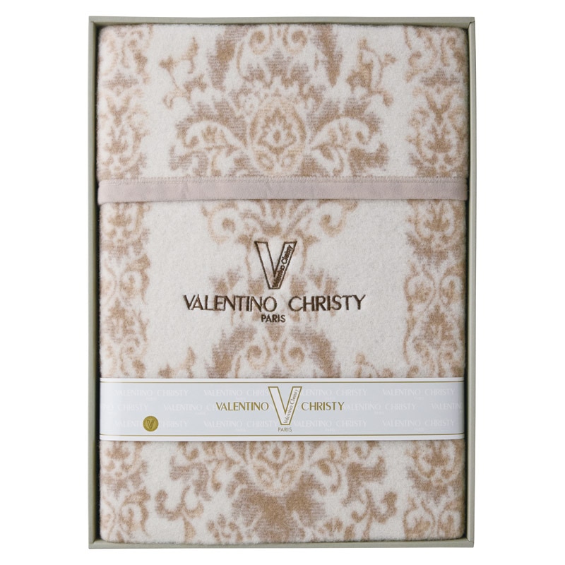 ヴァレンティノ･クリスティー ジャカード織カシミヤ入りウール毛布(毛羽部分)  ／毛布・ブランケット 寝具 住まい・家具 ギフト プレゼント プチギフト 祝い バレンタイン チョコ 以外 子供 友達 ホワイトデー お返し 人気 カード