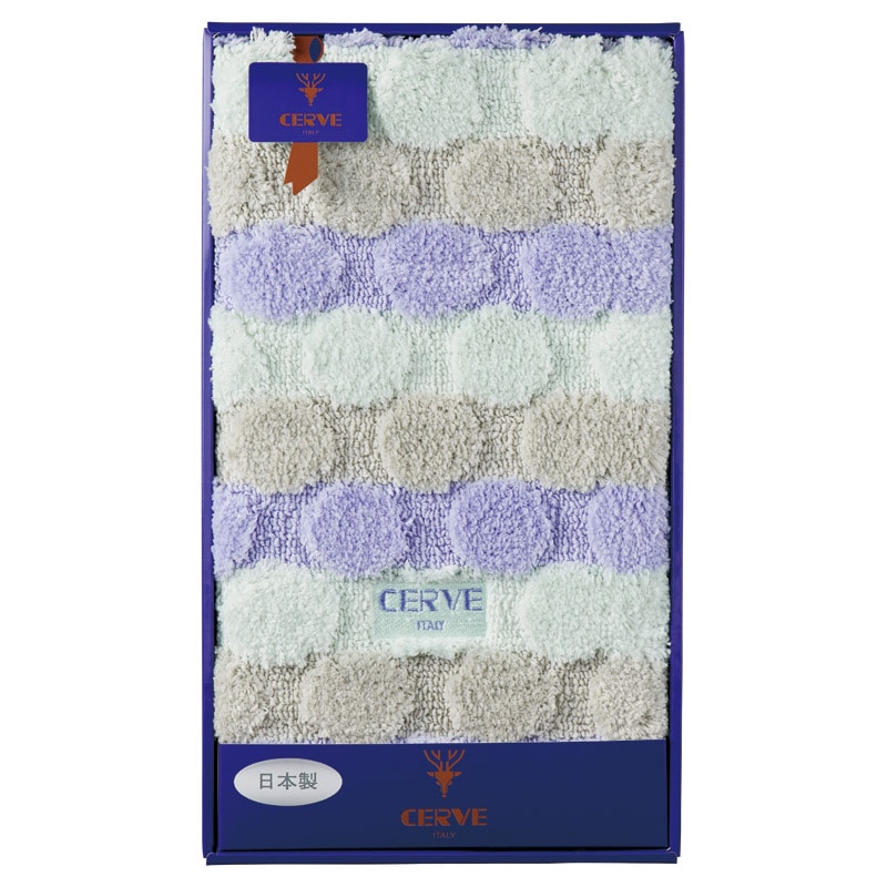 チェルベ ドット 大判バスマット ブルー ／バスマット バス用品 日用品・ヘルスケア ギフト プレゼント プチギフト 祝い バレンタイン チョコ 以外 子供 友達 ホワイトデー お返し 人気 カード