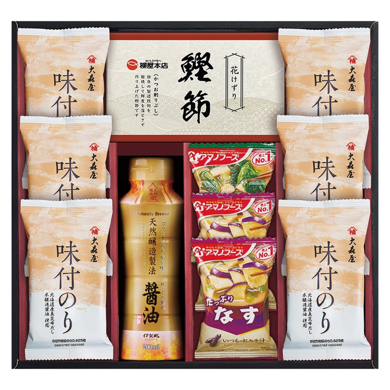 アマノフーズ&大森屋味付のりギフト /セット・詰め合わせ 調味料 食品 ギフト プレゼント プチギフト 祝い バレンタイン チョコ 以外 子供 友達 ホワイトデー お返し 人気 カード