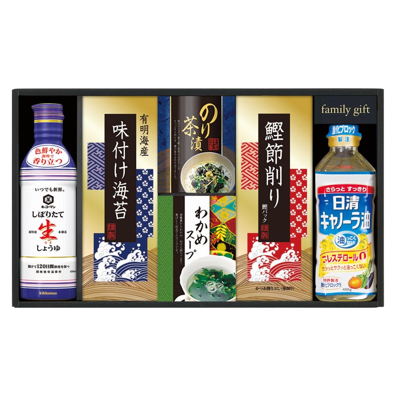 キッコーマン生しょうゆ&和食詰合せ /セット・詰め合わせ 調味料 食品 ギフト プレゼント プチギフト 祝い バレンタイン チョコ 以外 子供 友達 ホワイトデー お返し 人気 カード