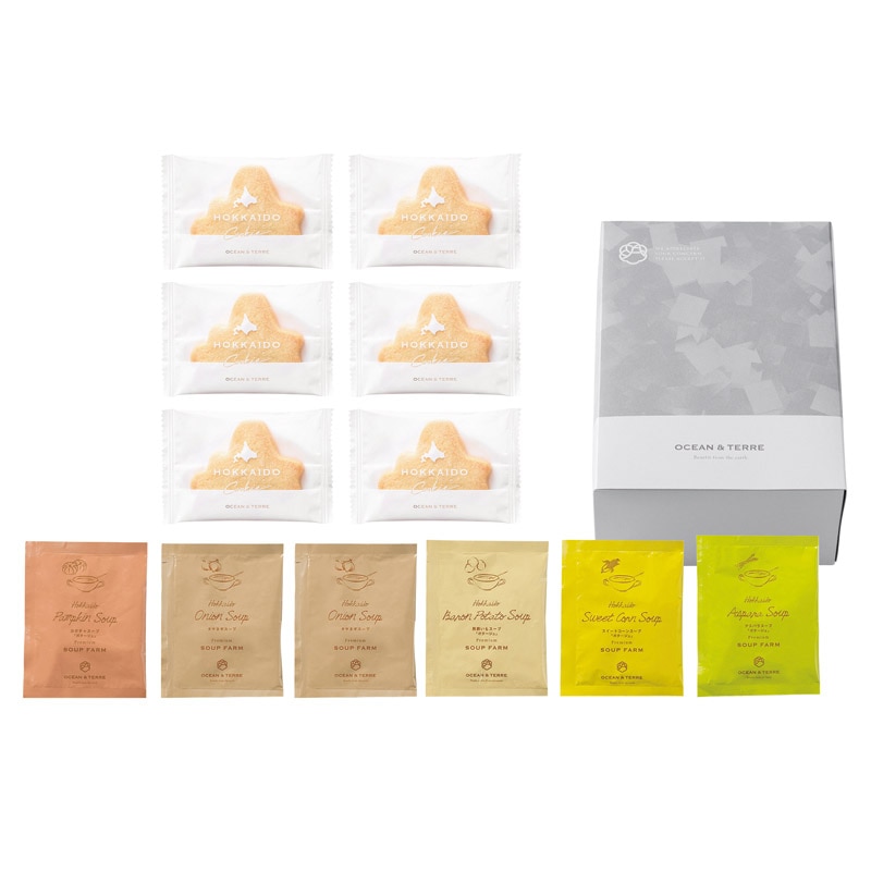 OCEAN&TERRE 北海道野菜CUPスープ&クッキー  ／スープ 洋風惣菜 惣菜・レトルト 食品 ギフト プレゼント プチギフト 祝い バレンタイン チョコ 以外 子供 友達 ホワイトデー お返し 人気 カード