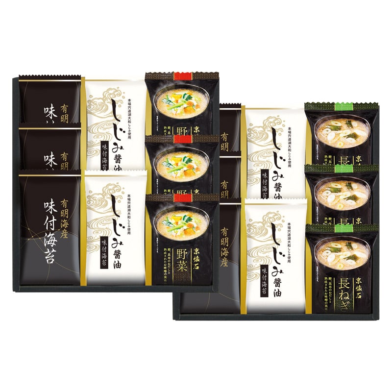 マルコメフリーズドライみそ汁&有明海産味付海苔セット  ／お吸い物 和風惣菜 惣菜・レトルト 食品 ギフト プレゼント プチギフト 祝い バレンタイン チョコ 以外 子供 友達 ホワイトデー お返し 人気 カード