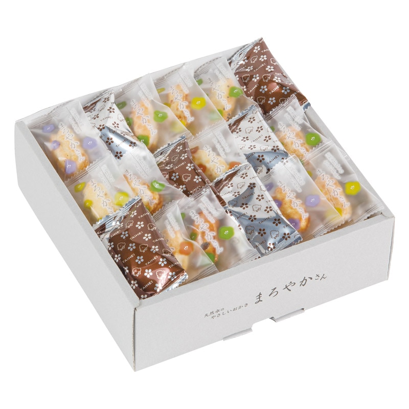 天然水おかきまろやかさん  ／あられ・おかき せんべい・米菓 スイーツ・お菓子 食品 ギフト プレゼント プチギフト 祝い バレンタイン チョコ 以外 子供 友達 ホワイトデー お返し 人気 カード