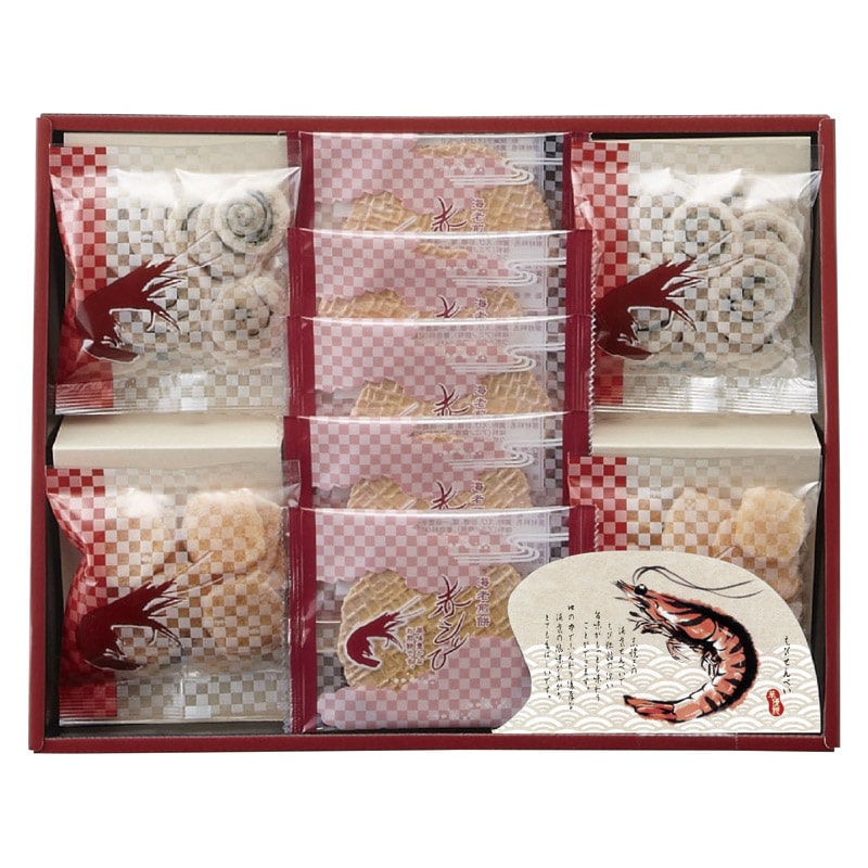 華優雅 えびせんギフト  ／各種せんべい・米菓セット せんべい・米菓 スイーツ・お菓子 食品 ギフト プレゼント プチギフト 祝い バレンタイン チョコ 以外 子供 友達 ホワイトデー お返し 人気 カード