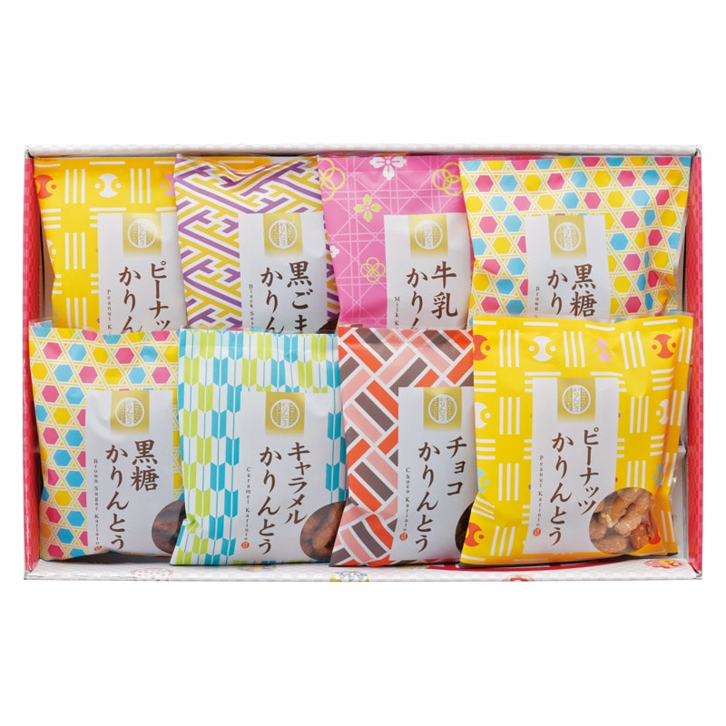 かりんとう詰合せ  ／かりんとう 和菓子 スイーツ・お菓子 食品 ギフト プレゼント プチギフト 祝い バレンタイン チョコ 以外 子供 友達 ホワイトデー お返し 人気 カード