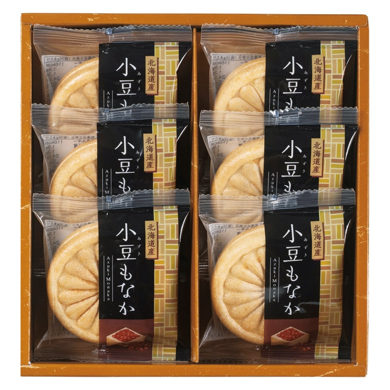 北海道小豆もなか詰合せ  ／もなか 和菓子 スイーツ・お菓子 食品 ギフト プレゼント プチギフト 祝い バレンタイン チョコ 以外 子供 友達 ホワイトデー お返し 人気 カード