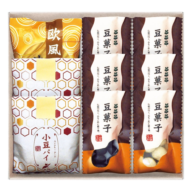 小豆パイ･欧風せんべい和菓子詰合せ  ／各種和菓子セット 和菓子 スイーツ・お菓子 食品 ギフト プレゼント プチギフト 祝い バレンタイン チョコ 以外 子供 友達 ホワイトデー お返し 人気 カード