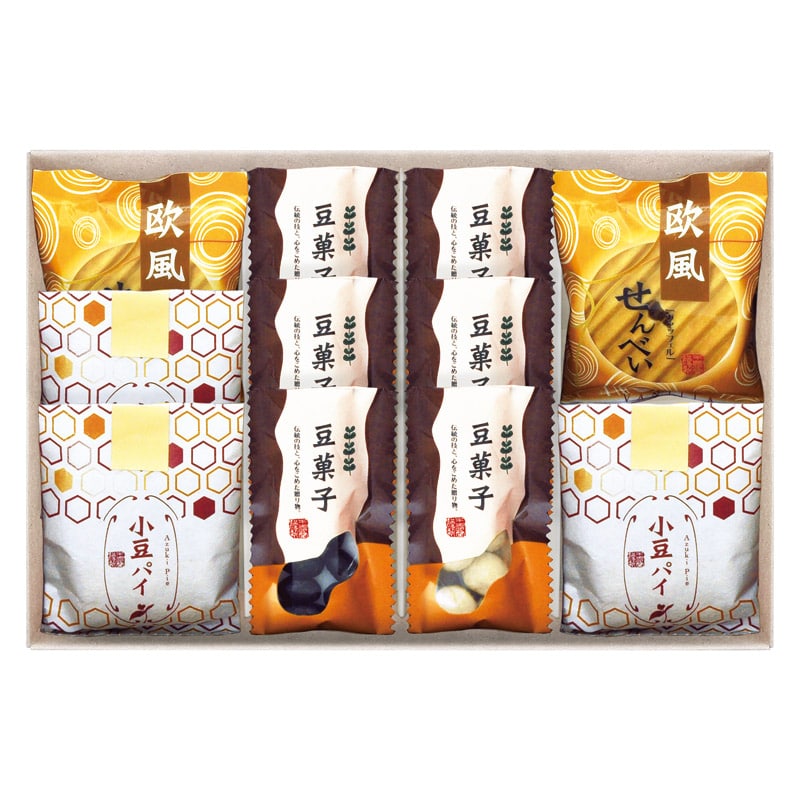小豆パイ･欧風せんべい和菓子詰合せ  ／各種和菓子セット 和菓子 スイーツ・お菓子 食品 ギフト プレゼント プチギフト 祝い バレンタイン チョコ 以外 子供 友達 ホワイトデー お返し 人気 カード