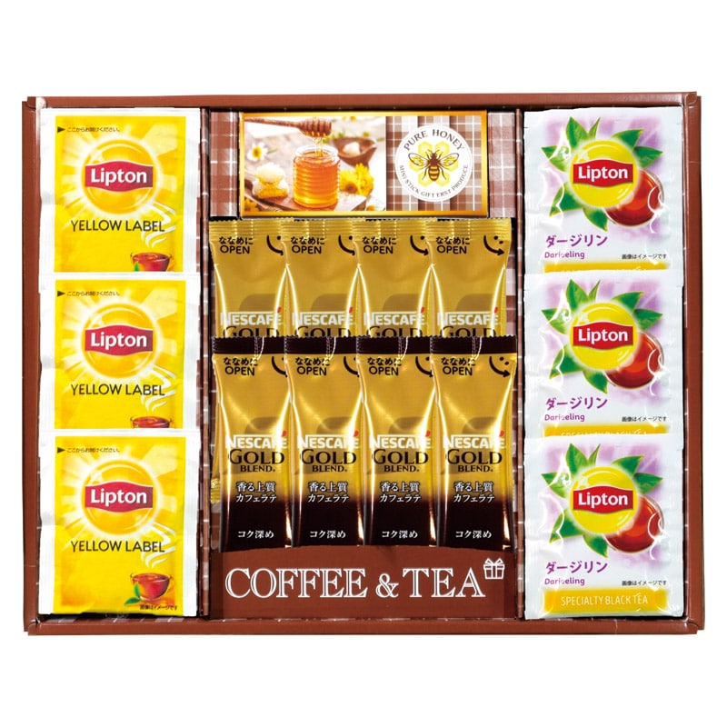 ネスカフェ･リプトン･はちみつギフト  ／紅茶 お茶・紅茶 水・ソフトドリンク 飲料 ホワイトデー お返し 人気 プチ 卒業 入学 記念品 プレゼント お祝 2026 送料無料 ギフト プレゼント