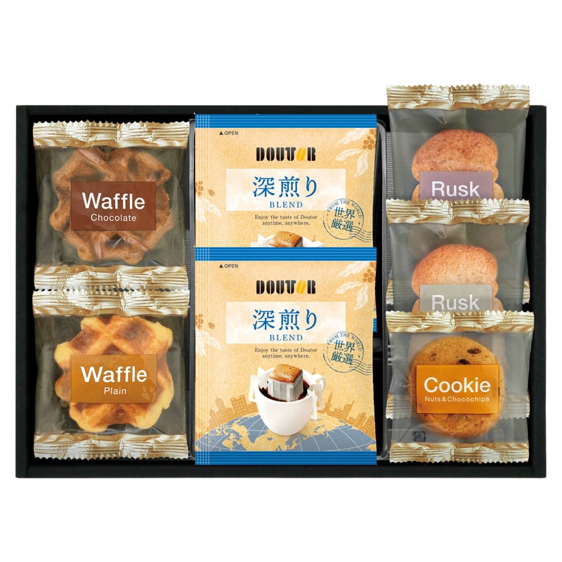 ドトールコーヒー&スイーツセレクション  ／インスタントコーヒー コーヒー 水・ソフトドリンク 飲料 ギフト プレゼント プチギフト 祝い バレンタイン チョコ 以外 子供 友達 ホワイトデー お返し 人気 カード