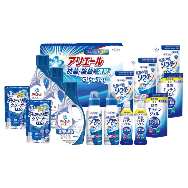 ギフト工房 アリエール抗菌除菌ギフト  ／洗濯用洗剤 洗剤・柔軟剤・クリーナー 日用消耗品 日用品・ヘルスケア ギフト プレゼント プチギフト 祝い バレンタイン チョコ 以外 子供 友達 ホワイトデー お返し 人気 カード