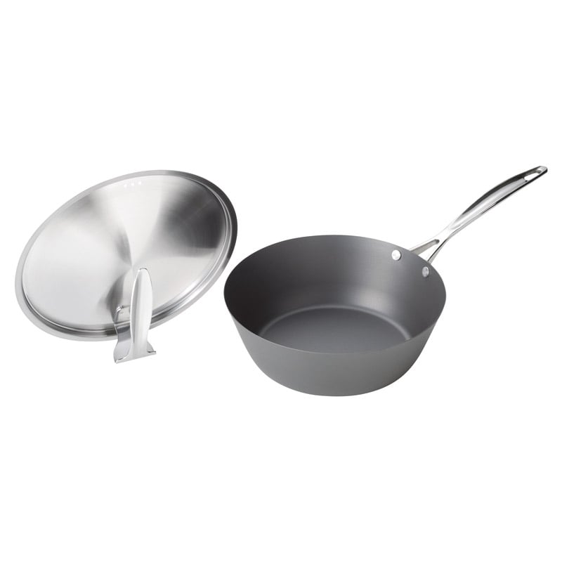 涅 IH対応窒化鉄いため鍋24cm(蓋付) ／フライパン 調理器具 キッチン用品 ギフト プレゼント プチギフト 祝い お年賀 御年賀 2026 送料無料 人気 年始挨拶 バレンタイン チョコ 以外 子供 友達