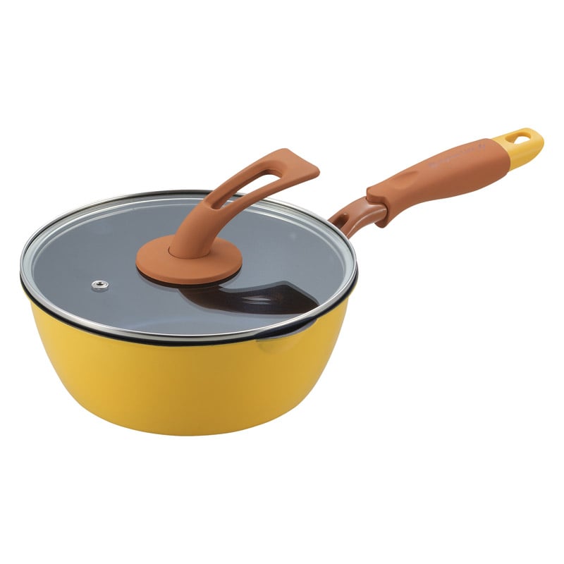 一条もんこのカレーパンガラス蓋付き20cm ／鍋 調理器具 キッチン用品 ギフト プレゼント プチギフト 祝い お年賀 御年賀 2026 送料無料 人気 年始挨拶 バレンタイン チョコ 以外 子供 友達