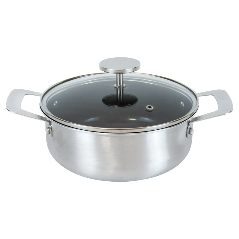 グレイス IH対応セラミック加工両手鍋20cm ／両手鍋 鍋 調理器具 キッチン用品 ギフト プレゼント プチギフト 祝い お年賀 御年賀 2026 送料無料 人気 年始挨拶 バレンタイン チョコ 以外 子供 友達