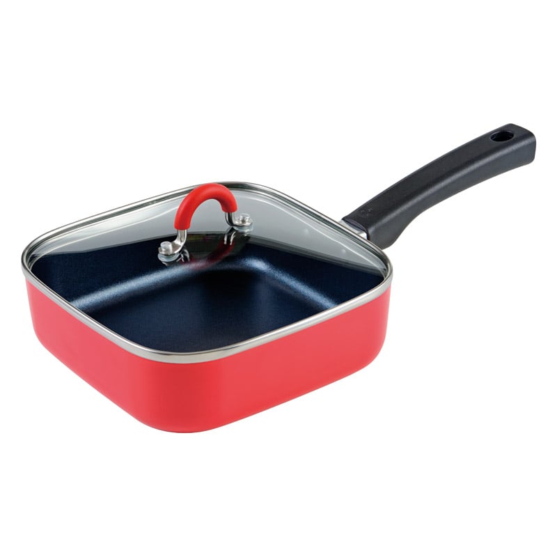 ToMay IH対応スクエアパン18cm レッド ／フライパン 調理器具 キッチン用品 ギフト プレゼント プチギフト 祝い お年賀 御年賀 2026 送料無料 人気 年始挨拶 バレンタイン チョコ 以外 子供 友達