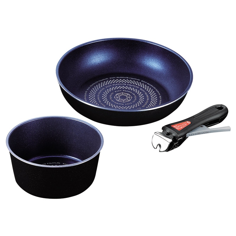 ルクスパン ブルーダイヤモンドコートIH対応クックウェア3点セット ／鍋 調理器具 キッチン用品 ギフト プレゼント プチギフト 祝い お年賀 御年賀 2026 送料無料 人気 年始挨拶 バレンタイン プレゼント