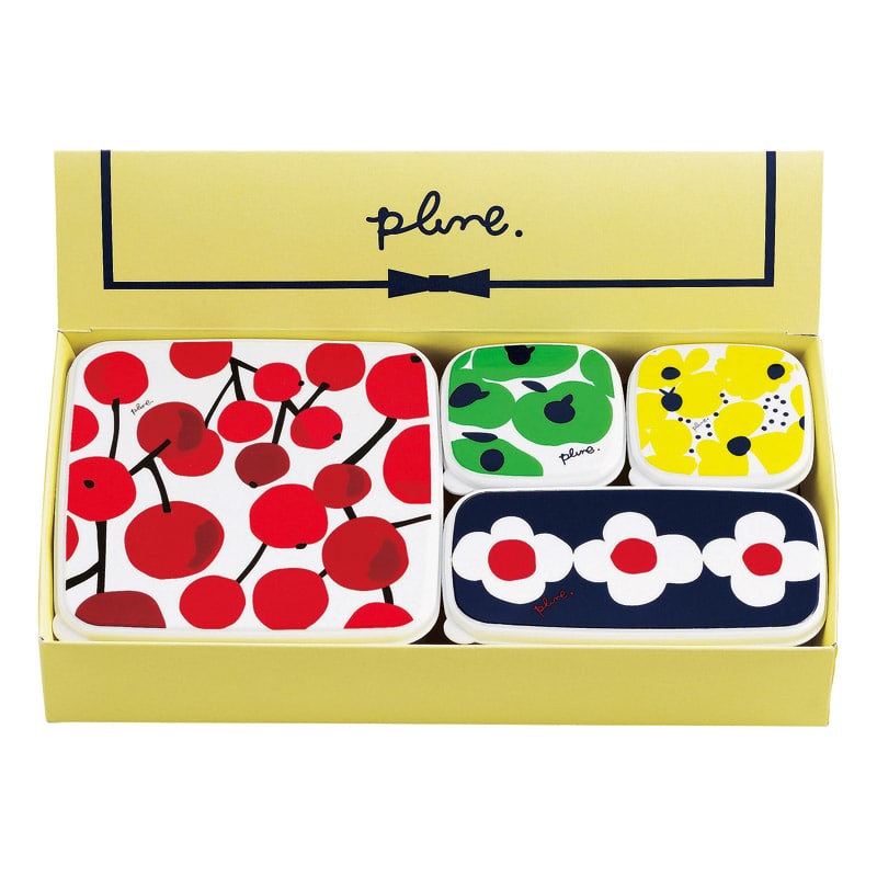 プルーン シール容器4Pセット･B ／保存容器・キャニスター 保存容器・調味料入れ キッチン用品 ギフト プレゼント プチギフト 祝い お年賀 御年賀 2026 送料無料 人気 年始挨拶 バレンタイン プレゼント