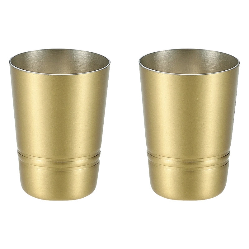 食楽工房 シンプルライン 真鍮製ショットタンブラー 2P /タンブラー 食器 キッチン用品 ギフト プレゼント プチギフト 祝い お年賀 御年賀 2026 送料無料 人気 年始挨拶 バレンタイン チョコ 以外 子供 友達