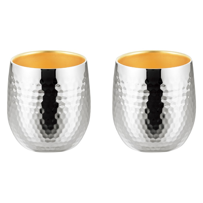 燕熟の技 ステンレス二重ロックカップ250ml2P(内面金メッキ) /グラス 食器 キッチン用品 ギフト プレゼント プチギフト 祝い お年賀 御年賀 2026 送料無料 人気 年始挨拶 バレンタイン プレゼント