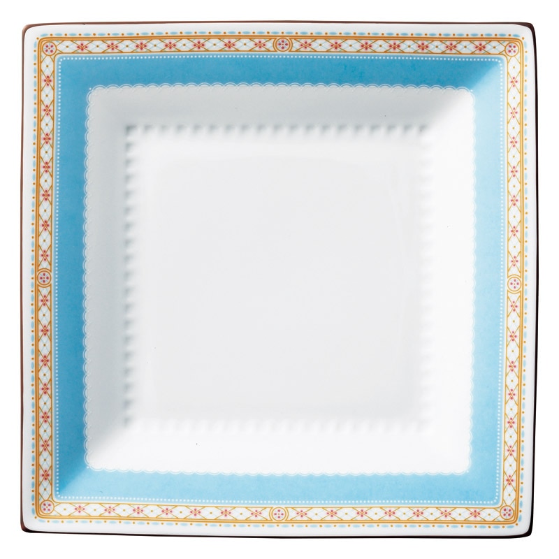 ノリタケ ハミングブルー 23cmスクエアプレート ／皿・プレート 食器 キッチン用品 ギフト プレゼント プチギフト 祝い お年賀 御年賀 2026 送料無料 人気 年始挨拶 バレンタイン チョコ 以外 子供 友達