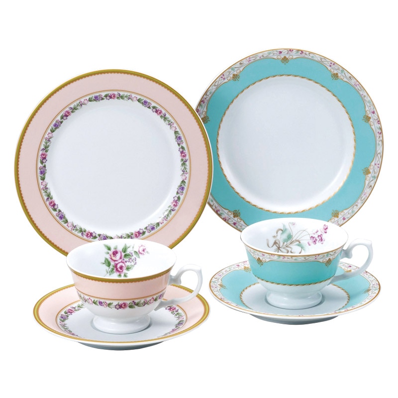 ナルミ フローラルブティック 6ピースティーセット ／マグカップ・ティーカップ コーヒー・お茶用品 キッチン用品 ギフト プレゼント プチギフト 祝い お年賀 2026 バレンタイン プレゼント