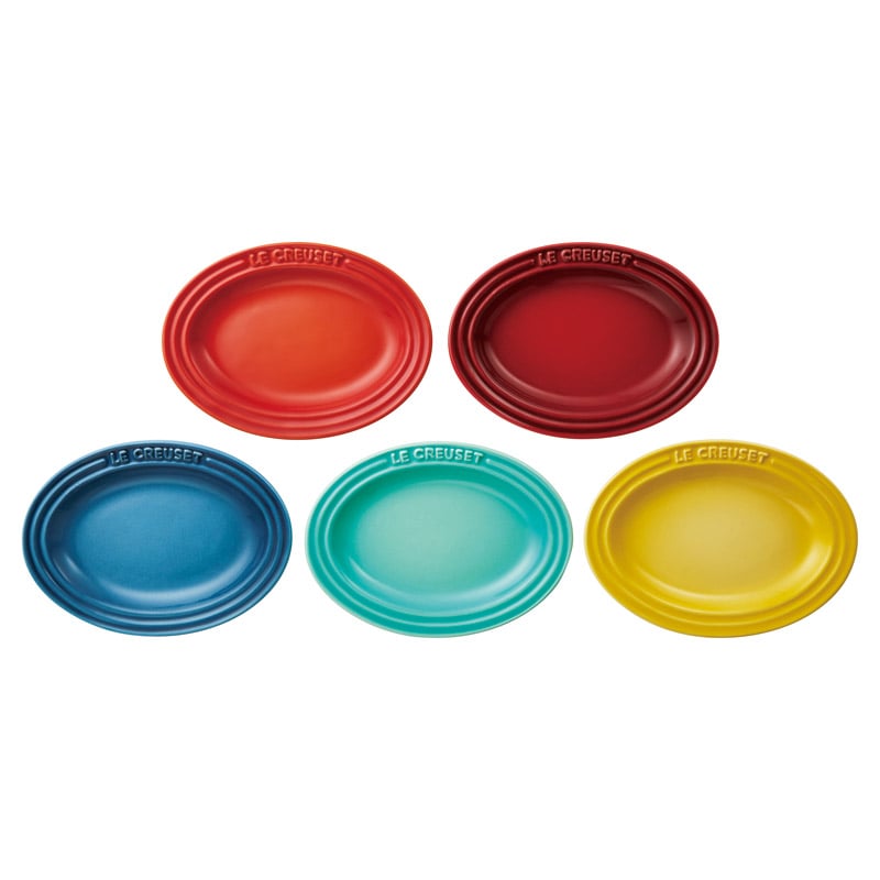 ル･クルーゼ ミニ･オーバル･プレート(5枚入) ／皿・プレート 食器 キッチン用品 ギフト プレゼント プチギフト 祝い お年賀 御年賀 2026 送料無料 人気 年始挨拶 バレンタイン チョコ 以外 子供 友達