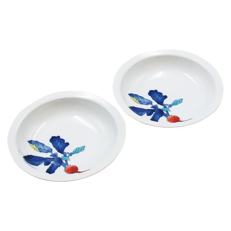 香蘭社 かぶら ペアマルチプレート ／皿・プレート 食器 キッチン用品 ギフト プレゼント プチギフト 祝い お年賀 御年賀 2026 送料無料 人気 年始挨拶 バレンタイン チョコ 以外 子供 友達