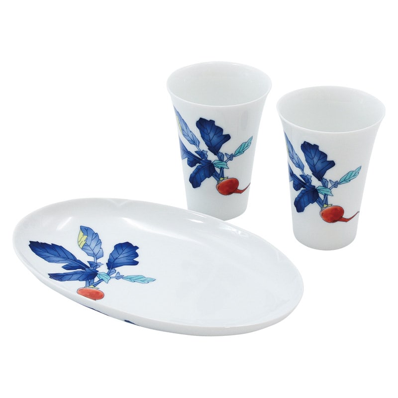 香蘭社 かぶら スナックセット ／皿・プレート 食器 キッチン用品 ギフト プレゼント プチギフト 祝い お年賀 御年賀 2026 送料無料 人気 年始挨拶 バレンタイン チョコ 以外 子供 友達