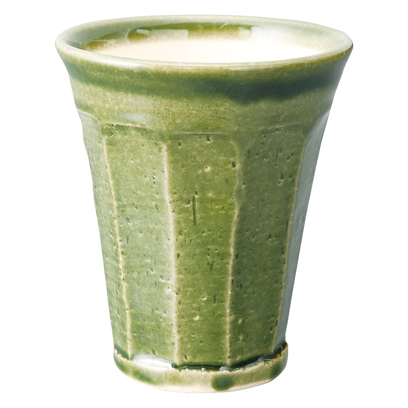 信楽焼 泡うまカップ グリーン ／グラス 食器 キッチン用品 ギフト プレゼント プチギフト 祝い お年賀 御年賀 2026 送料無料 人気 年始挨拶 バレンタイン チョコ 以外 子供 友達