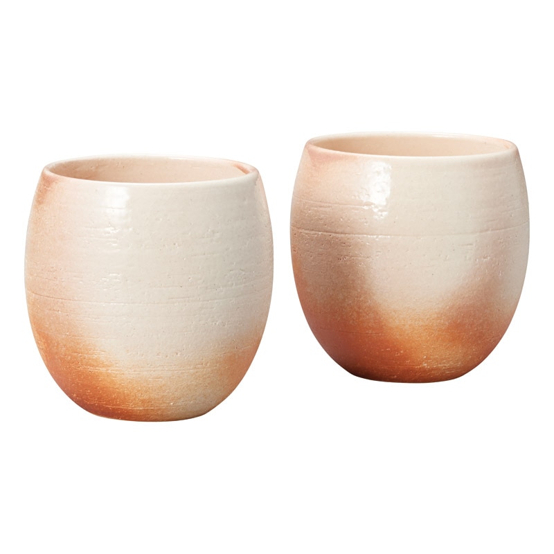 信楽焼 Scarlet 緋色 ぽってりカップペア /グラス 食器 キッチン用品 ギフト プレゼント プチギフト 祝い お年賀 御年賀 2026 送料無料 人気 年始挨拶 バレンタイン チョコ 以外 子供 友達