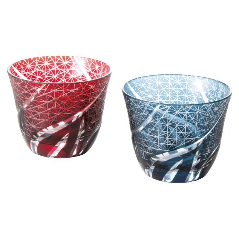 吉兆切子グラスペア /グラス 食器 キッチン用品 ギフト プレゼント プチギフト 内祝い 快気祝い 出産祝い 結婚祝い 引出物 新築祝い お返し 香典返し お供え お年賀 御年賀 2026 送料無料 人気 年始挨拶 バレンタイン チョコ 以外 子供 友達