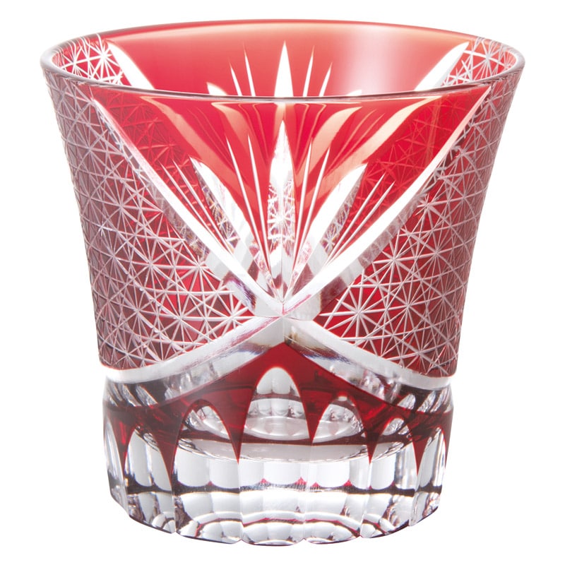 吉兆切子フリーグラス1P 銅赤 ／グラス 食器 キッチン用品 ギフト プレゼント プチギフト 祝い お年賀 御年賀 2026 送料無料 人気 年始挨拶 バレンタイン チョコ 以外 子供 友達