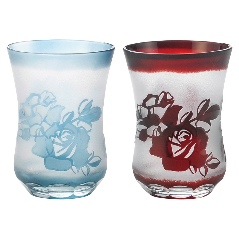 切子屋 ペア酒杯 /グラス 食器 キッチン用品 ギフト プレゼント プチギフト 内祝い 快気祝い 出産祝い 結婚祝い 引出物 新築祝い お返し 香典返し お供え お年賀 御年賀 2026 送料無料 人気 年始挨拶 バレンタイン チョコ 以外 子供 友達