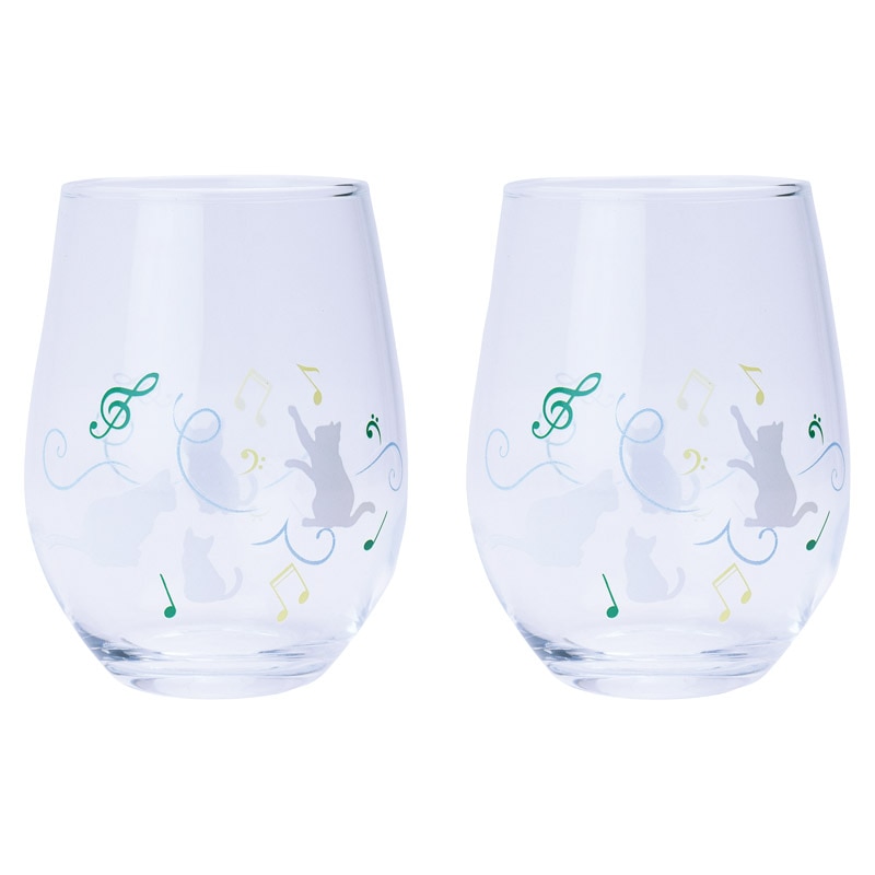 冷感グラス(小) ペア 猫 /グラス 食器 キッチン用品 ギフト プレゼント プチギフト 祝い お年賀 御年賀 2026 送料無料 人気 年始挨拶 バレンタイン チョコ 以外 子供 友達