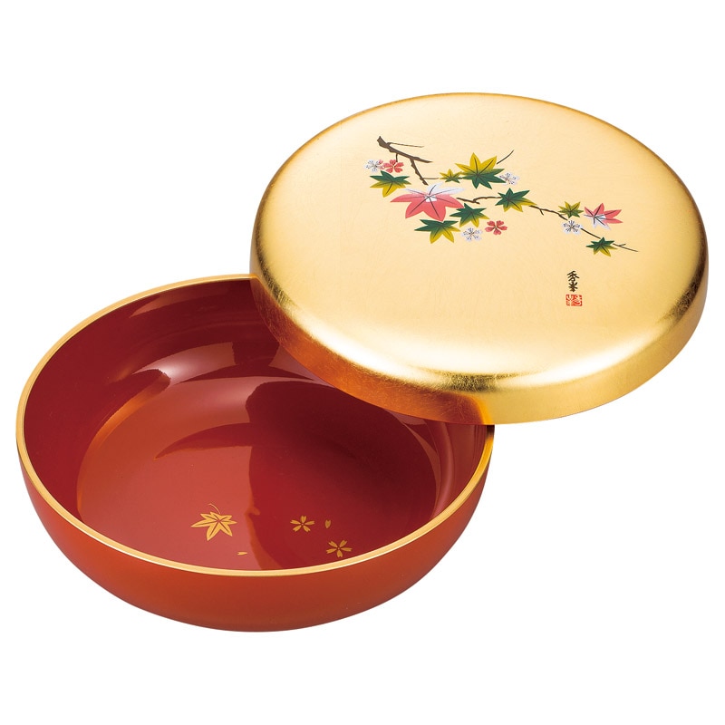 金銀箔工芸 匠(たくみ) よしの春秋 夏目菓子器 ／菓子椀 食器 キッチン用品 ギフト プレゼント プチギフト 祝い お年賀 御年賀 2026 送料無料 人気 年始挨拶 バレンタイン チョコ 以外 子供 友達