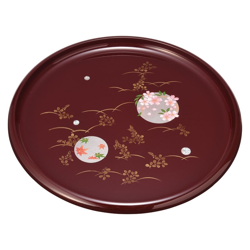 紀州塗 円華 10.0信貴丸盆 ／お盆・トレー 配膳用品・キッチンファブリック キッチン用品 ギフト プレゼント プチギフト 祝い お年賀 御年賀 2026 送料無料 人気 年始挨拶 バレンタイン プレゼント